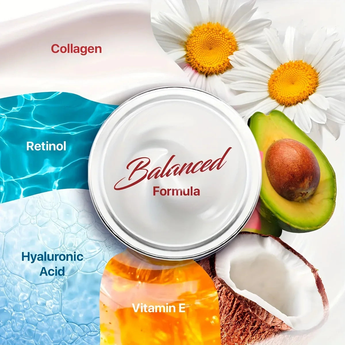 Kollagén arckrém retinollal és hialuronsavval - nappali és éjszakai öregedésgátló hidratáló krém