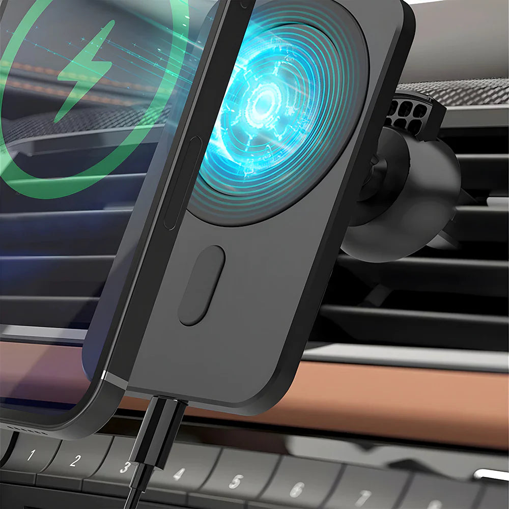 Autós telefontartó mágnes Magsafe vezeték nélküli töltő