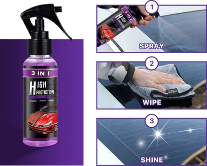 3 az 1-ben magas védelmet nyújtó gyors autófényvédő spray