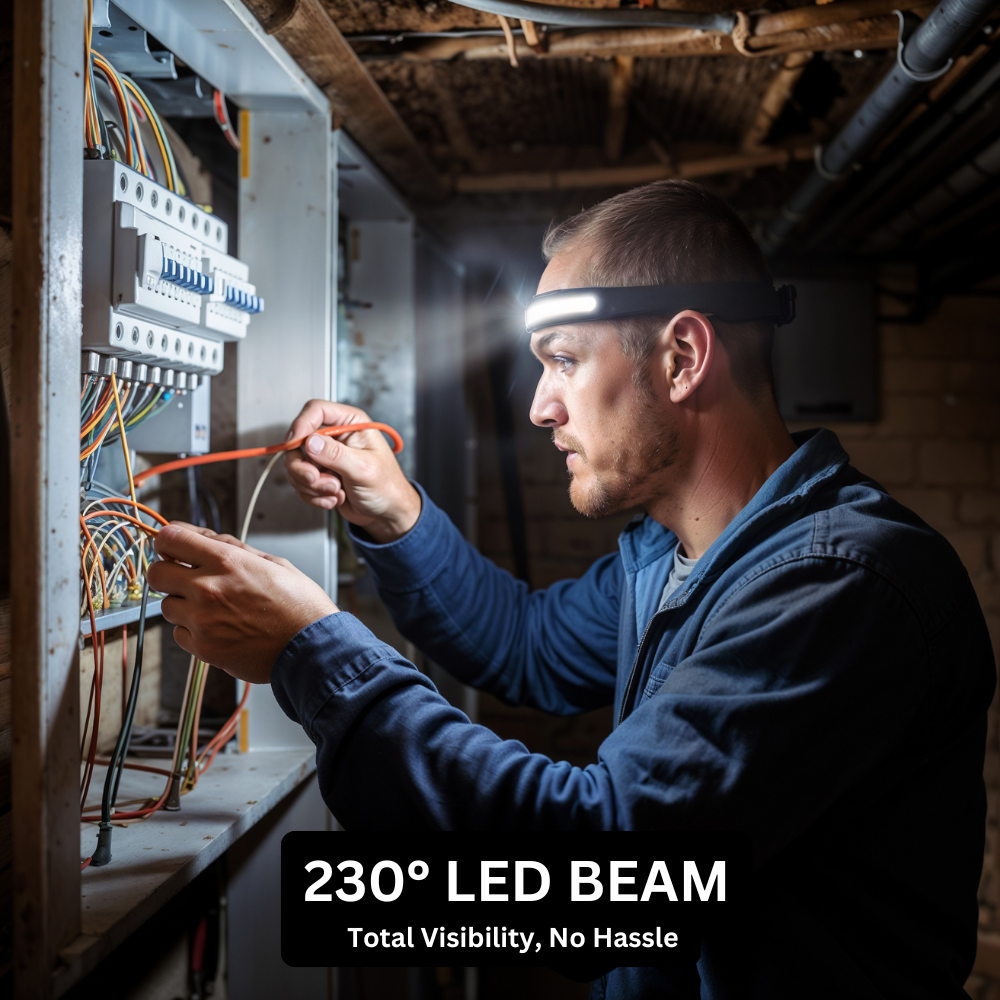 230° LED-es fejlámpa